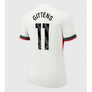 Chelsea Jamie Gittens #11 Jalkapallovaatteet Naisten Vieraspaita 2025-26 Lyhythihainen